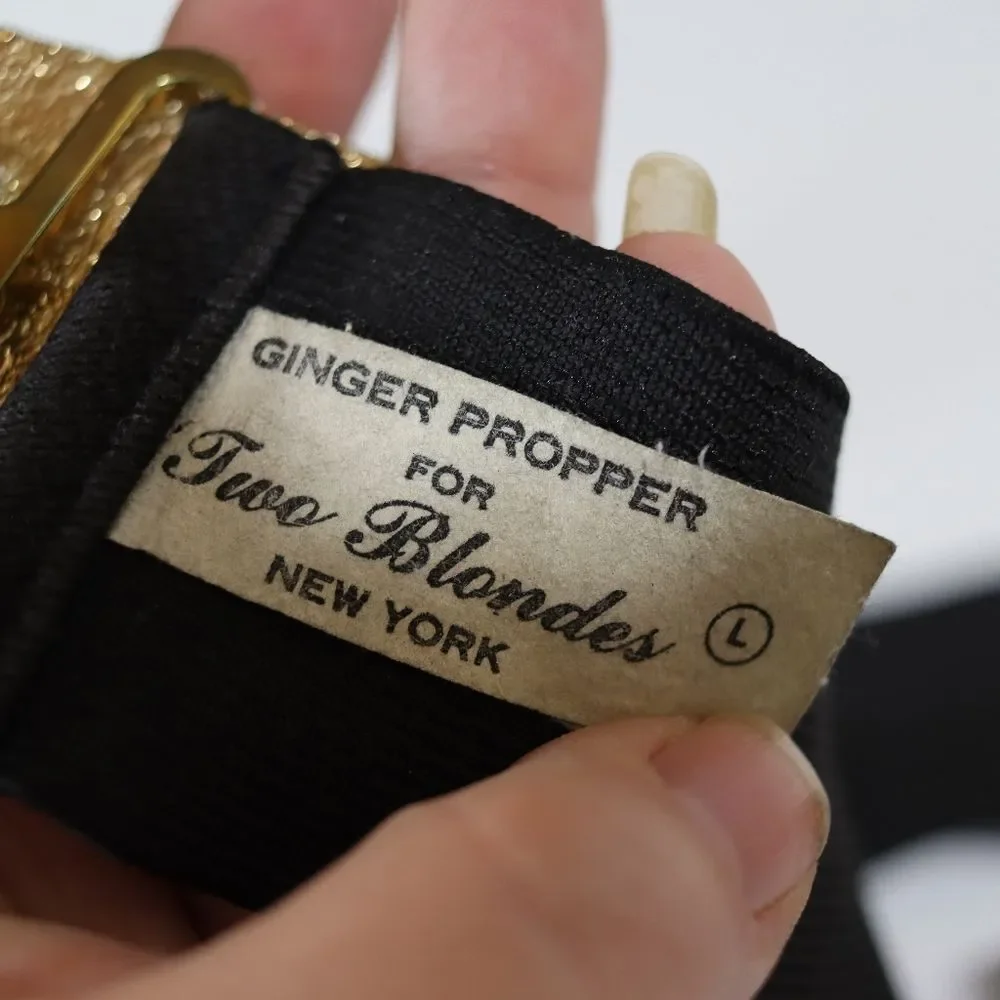 Ginger Propper for Two Blondes Vintage Square Buckle Chunky Belt Y2K